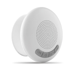 Coluna de som bluetooth para o banho com ventosa à prova de água Spritz cor branco