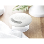 Coluna de som bluetooth para o banho com ventosa à prova de água Spritz cor branco segunda vista conjunto