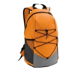 Mochila de viagem com bolsos de rede e alças acolchoadas Trekking cor cor-de-laranja