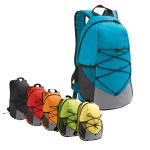 Mochila de viagem com bolsos de rede e alças acolchoadas Trekking varias cores