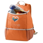 Mochila térmica personalizável com logo cor cor-de-laranja imagem com logo 4