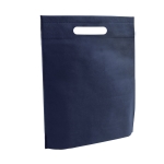 Saco económico non-woven com asa vazada 80 g/m2 Minimart cor azul