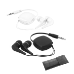 Auriculares retráteis para publicidade com capa non woven Compact na bolsa