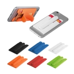 Porta-cartões com suporte para smartphone varias cores