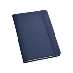 Caderno de capa dura personalizável com logo cor azul