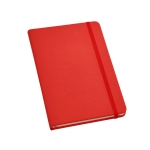 Caderno de capa dura personalizável com logo cor vermelho