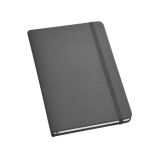Caderno de capa dura personalizável com logo cor cinzento