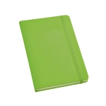 Caderno de capa dura personalizável com logo cor verde-claro