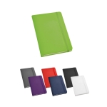 Caderno de capa dura personalizável com logo varias cores