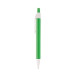 Bloco de argolas com papel reciclado e caneta cor verde-claro terceira vista