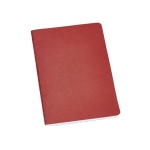 Bloco de notas publicitário de 80 folhas A5 linhas Journal Color cor vermelho