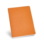 Bloco de notas publicitário de 80 folhas A5 linhas Journal Color cor cor-de-laranja