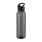 Elegante garrafa corporativa de plástico de cor preta 600ml Dark cor preto