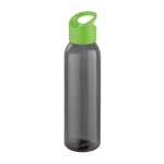 Elegante garrafa corporativa de plástico de cor preta 600ml Dark cor verde-claro