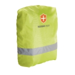 Proteção impermeável para mochila cor amarelo imagem com logo