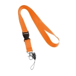 Lanyard personalizável em poliéster (2cm) cor cor-de-laranja