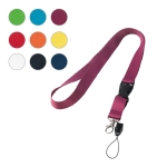 Lanyard personalizável em poliéster (2cm) varias cores