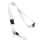 Lanyard com fecho de segurança (2cm) cor branco