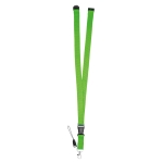 Lanyard com fecho de segurança (2cm) cor verde-claro terceira vista