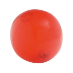 Bola de praia personalizada transparente colorida Mini cor vermelho