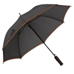 Guarda-chuva automático preto com rebordo colorido ø104 Rainstorm cor cor-de-laranja