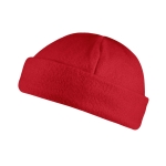 Gorro em tecido polar para publicidade cor vermelho