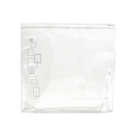 Nécessaire hermético transparente em PVC cor branco primeira vista
