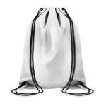 Mochila de cordas refletora cor prateado