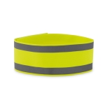 Bracelete desportiva de licra cor amarelo fluorescente