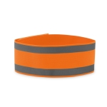Bracelete desportiva de licra cor cor-de-laranja fluorescente