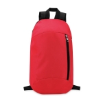 Mochilas personalizadas baratas de poliéster com fecho de correr Slim cor vermelho