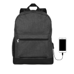 Mochila para empresas, moderna e barata cor preto quinta vista