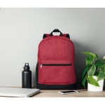 Mochila para empresas, moderna e barata cor vermelho vista conjunto