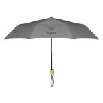 Guarda-chuva dobrável para empresas 21'' cor cinzento vista principal