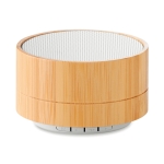 Colunas de som bluetooth personalizadas caixa de bambu Bamboo cor branco