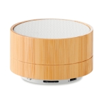 Colunas de som bluetooth personalizadas caixa de bambu Bamboo cor branco segunda vista