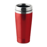 Caneca de viagem personalizada e com cor 400ml Alu Color cor vermelho