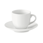 Chávena de café personalizada com logotipo cor branco