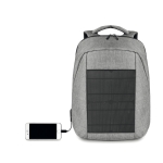 Mochila de merchandising para portátil de 13'' com carregador solar cor preto quarta vista