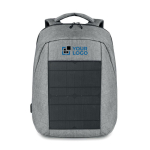 Mochila de merchandising para portátil de 13'' com carregador solar vista principal