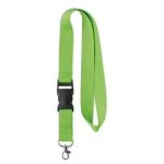 Lanyard promocional barato com fivela cor verde-lima