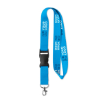 Lanyard promocional barato de poliéster com fivela Regular Plus vista principal