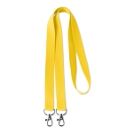 Lanyards de fecho duplo personalizado corporativo Duo cor amarelo