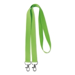 Lanyards de fecho duplo personalizado corporativo Duo cor verde-lima