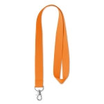 Lanyards promocionais logotipo tecido cor cor-de-laranja