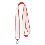 Lanyards personalizados com revestimento cetim 20 ou 25 mm Double cor vermelho