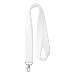 Lanyards personalizados com revestimento cetim 20 ou 25 mm Double cor branco