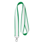 Lanyards personalizados com revestimento cetim 20 ou 25 mm Double cor verde