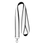 Lanyard com cetim para impressão a cor bem garrida Double Sublim cor preto