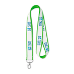 Lanyard com cetim para impressão a cor bem garrida Double Sublim vista principal